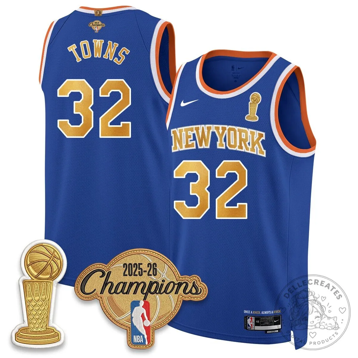 New York Knicks Jalen Brunson 2025-26 Champions City Edition Jersey 89 New York Knicks Jalen Brunson 2025-26 Champions City Edition Jersey