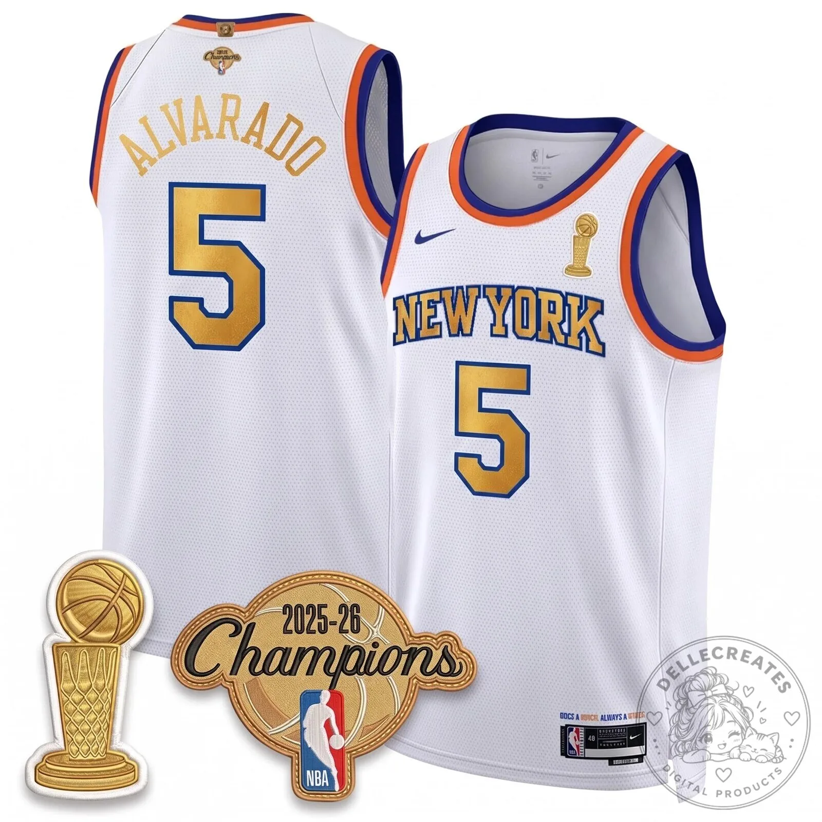 New York Knicks Jalen Brunson 2025-26 Champions City Edition Jersey 97 New York Knicks Jalen Brunson 2025-26 Champions City Edition Jersey
